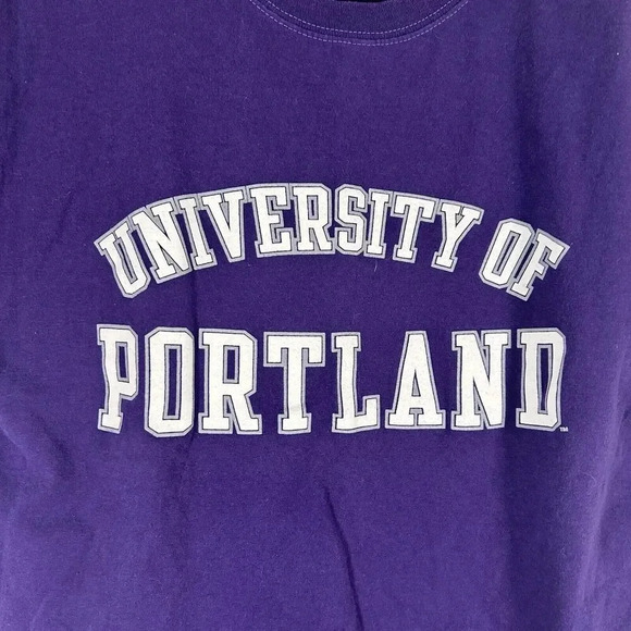 University of Portland Shirt Unisex Medium Purple Short Sleeve Crew Neck - Picture 4 of 10